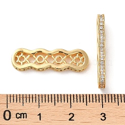 Ottone micro spianare zirconi collegamenti multi-strand&nbsp;KK-P239-03A-G