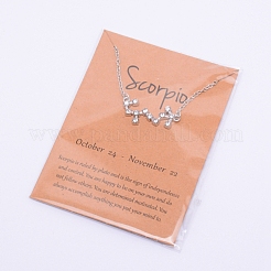 Collane di pendenti con strass in lega&nbsp;NJEW-WH0007-02J