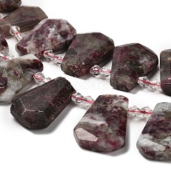 Perles de tourmaline fleurs de prunier naturel brins&nbsp;G-H078-A01-01