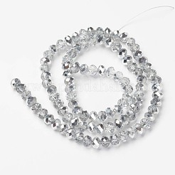 Placcare trasparente perle di vetro fili&nbsp;EGLA-A034-T6mm-M16