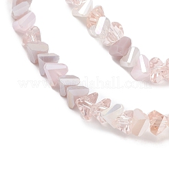 Brins de perles de verre de galvanoplastie de couleur dégradée&nbsp;GLAA-E042-02E