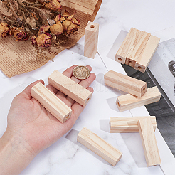 Ébauches de stylo courtes percées en bois brut&nbsp;WOOD-WH0064-09