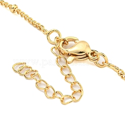 Collane a catena marciapiede ottone&nbsp;NJEW-M220-03A-G