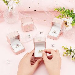 Scatole regalo anello in pelle pu&nbsp;LBOX-NB0001-03A