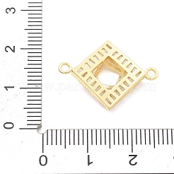 Verbindungsanhänger aus Messing mit durchsichtigen Kubisch Zirkonia&nbsp;KK-B134-28G