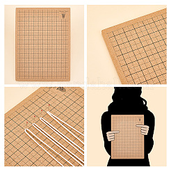 Planche de blocage au crochet en liège&nbsp;DIY-WH0308-209-WH
