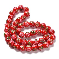 Hilos de cuentas irregulares hechos a mano con lampwork&nbsp;LAMP-A005-01B