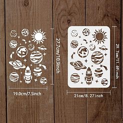 Wiederverwendbare Zeichenschablonen aus Kunststoff&nbsp;DIY-WH0202-353