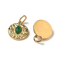 Ionenplattierung (IP) 304 Edelstahl mit Anhängern aus natürlichen und synthetischen Edelsteinen&nbsp;STAS-G351-28G