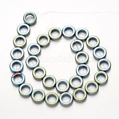 Electroplate non magnetici ematite sintetico fili di perline&nbsp;G-F300-04-07