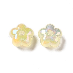 Cuentas de acrílico iridiscente arcoíris chapadas en uv&nbsp;PACR-M002-05B