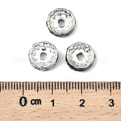 Perline distanziatori strass in ottone&nbsp;RB-A014-Z10mm-S