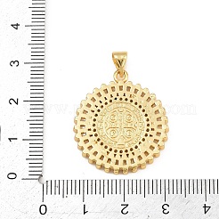 Cremagliera placcatura micro ottone spianare pendenti zirconi&nbsp;KK-E072-22G