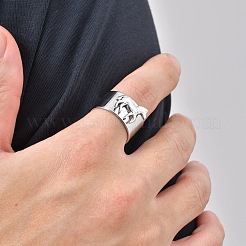 Anillos abiertos para puños de acero inoxidable 304&nbsp;WG9FB77-02