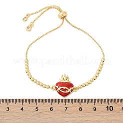 Messing-Zirkonia-Silberarmbänder&nbsp;BJEW-C093-01G