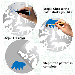 Stanzschablonen aus Edelstahl&nbsp;DIY-WH0289-027