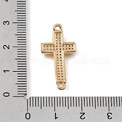 Breloques en laiton serties de micro-pavés de zircon cubique transparent&nbsp;CU-K001-01A-G