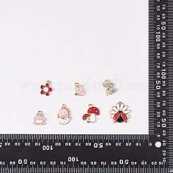 60 pz 30 ciondoli in lega di smalto stile&nbsp;ENAM-SZ0002-85