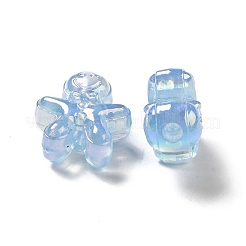 Placage uv perles acryliques irisées arc-en-ciel&nbsp;X-PACR-M002-11
