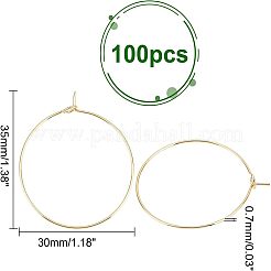 Boucles d'oreilles créoles en acier inoxydable 304&nbsp;STAS-UN0003-98