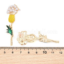 Pendientes de aleación de esmalte para mujer.&nbsp;AL-CBA6127-03G
