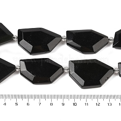 Natürlichen Obsidian Perlen Stränge&nbsp;G-P548-A01-01