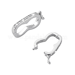 2 Stück 925 Erdnuss-Drehverschlüsse aus Sterlingsilber&nbsp;FIND-PH0025-42
