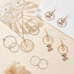 32 pièce de 4 styles de breloques connecteurs à 2 boucles en alliage&nbsp;FIND-CA0005-44