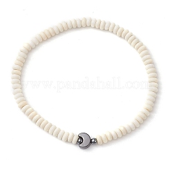 Bracelets extensibles en perles de turquoise synthétiques pour femmes et hommes&nbsp;BJEW-JB11336-01
