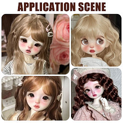 4 perruque de poupée en fibre haute température&nbsp;DOLL-GL0001-04C