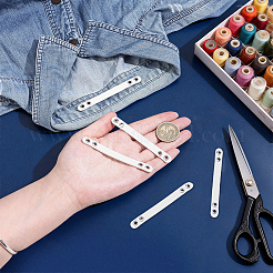 20 pz cinghie per borse in similpelle con occhielli in metallo placcato color argento per accessori per borse&nbsp;DIY-NB0016-35D