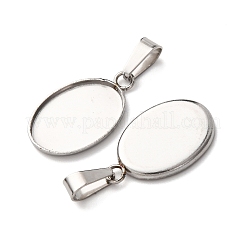 Cabochon pendenti in acciaio inossidabile 304&nbsp;STAS-D379-03A-P