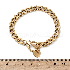 Ionenplattierung (IP) 304 Edelstahl Panzerkettenarmbänder&nbsp;BJEW-P237-04G