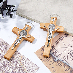 Pendentifs  gros en bois&nbsp;WOOD-WH0063-05A