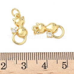 Pendenti in ottone con zirconi cubici&nbsp;KK-Z120-09G