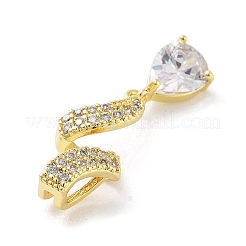 Colgante micropavé cubic zirconia de latón&nbsp;KK-F877-17G