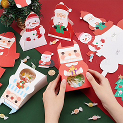 24 Stück 4 Stile Weihnachts-Geschenkboxen zum Falten&nbsp;CON-BC0007-09