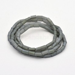 Voller Regenbogen überzogen facettierten Quader Glasperlen Stränge&nbsp;EGLA-J055-2x4mm-FR05