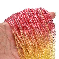 Fili di perline in vetro verniciato trasparente&nbsp;DGLA-A034-T3mm-A07