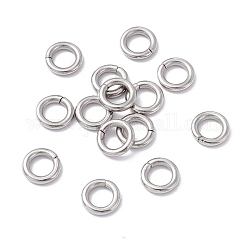 304 Edelstahl Ringe springen, geschlossene Ringe springen, Runde, Edelstahl Farbe, 10x2 mm, Innendurchmesser: 6 mm