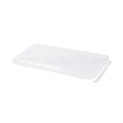 Плоские пластиковые коробки, для хранения ювелирных изделий, прямоугольные, серый, 10.9x18.9x1.2 см