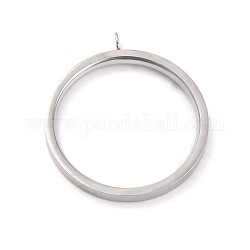 304 bases del anillo de dedo de acero inoxidable, base de anillo de bucle, color acero inoxidable, nosotros tamaño 5~9 (15.7~18.9 mm), 2mm, agujero: 2 mm, diámetro interior: 15.8 mm