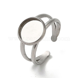 304 кольцо для манжеты из нержавеющей стали, круглые, цвет нержавеющей стали, лоток : 10 мм, 2.8~7.5 мм, внутренний диаметр: 18 мм