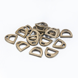 Tibetan Style Charms, Triangle, Lead Free & Nickel Free, Antique Bronze, 13x15x2mm, Hole: 4x2mm