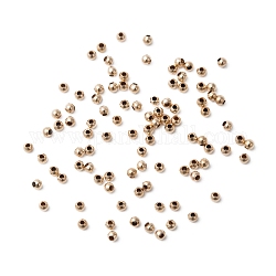 Perles remplies d'or jaune, 1/20 or 14k rempli, Sans cadmium & sans nickel & sans plomb, ronde, 2mm, Trou: 0.5mm