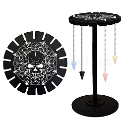 CHGCRAFT Skeleton Mandala Pendulum Stand Crystal Holder for Up 18 Divination Dowsing Pendulums Witchcraft Divination Tools for Gift Table Decorations Spirit Altar Decoration