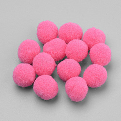 DIY-Puppe Handwerk, Polyester Pom Pom Ball, Runde, tief rosa, 18~19 mm