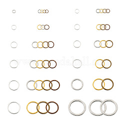 Латунные соединительные кольца craftdady, круглые кольца, разноцветные, 192 шт / коробка