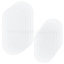 CHGCRAFT 8Pcs 2 Style Mesh Plastic Canvas Sheets Crossbody Bag Purse Making Accessories Oval Canvas Mesh Clear Plastic Canvas Mesh Sheets for Cross Stitch Embroidery Needlepoint Craft