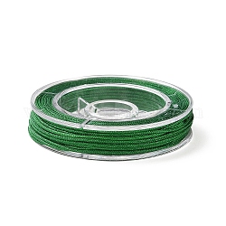 Fil de nylon pour la fabrication de bijoux, vert foncé, 0.8mm, environ 7~9 m / bibone 
